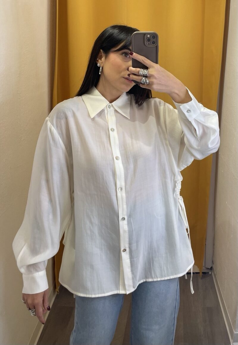 Camicia doppia abbottonatura e coulisse