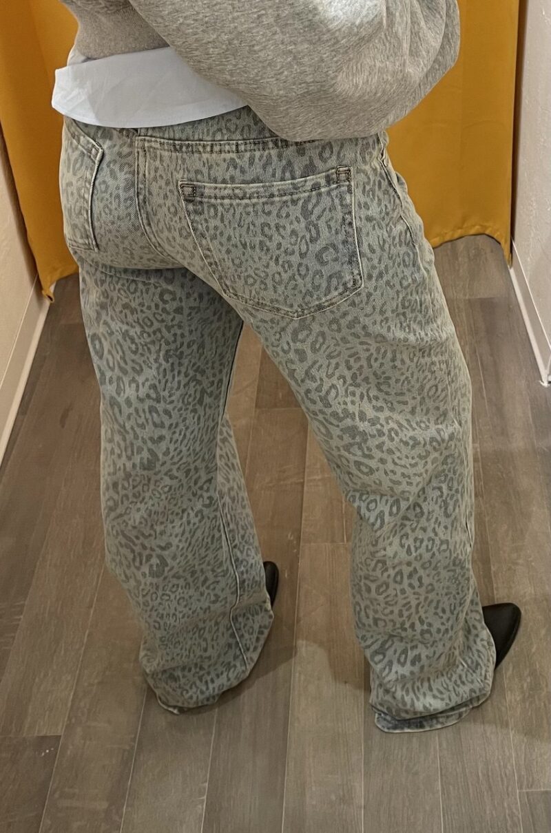 Denim leopardato vintage - immagine 3