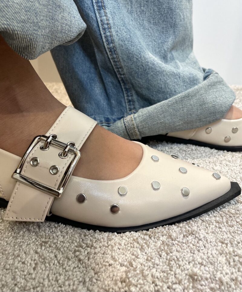 Ballerina slingback con borchiette - immagine 4