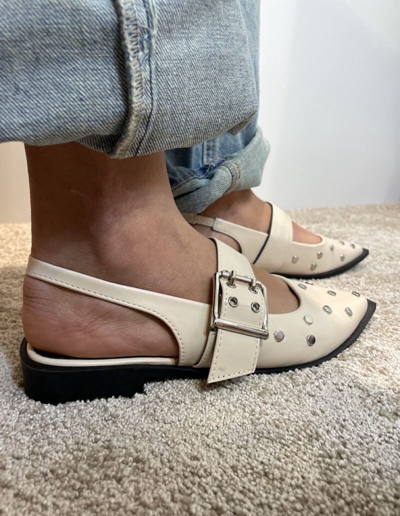 Ballerina slingback con borchiette - immagine 3