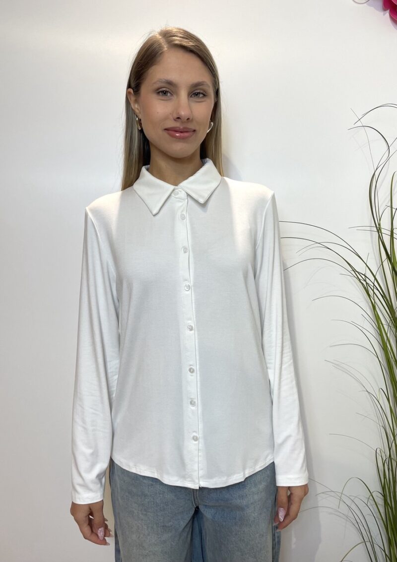 Maglia polo con abbottonatura cardigan - immagine 2