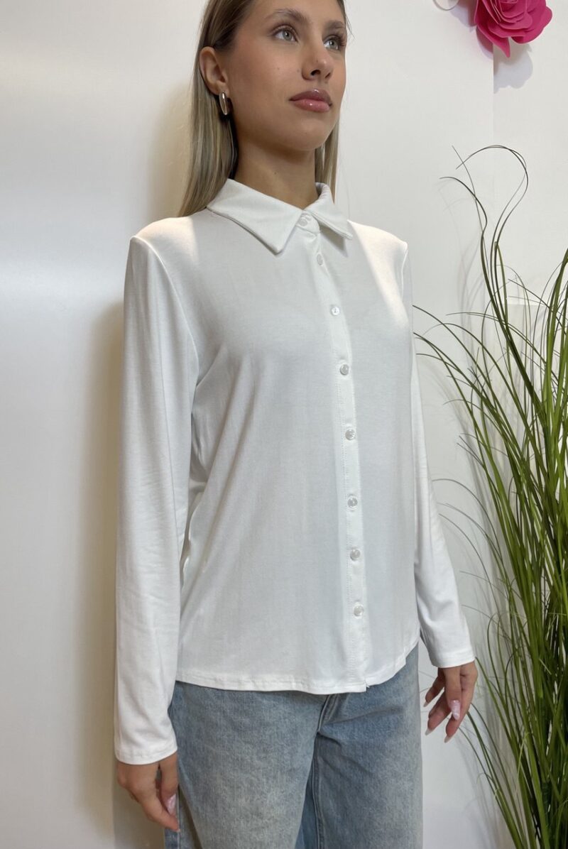 Maglia polo con abbottonatura cardigan - immagine 3