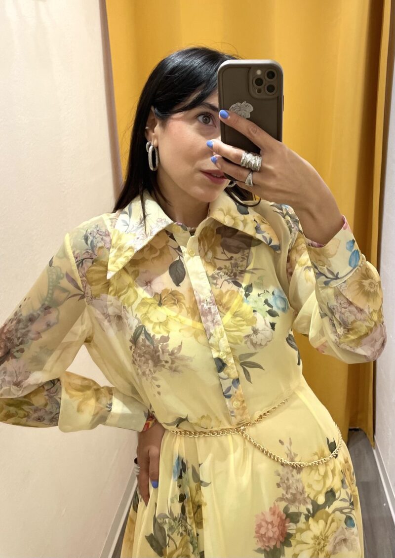 Abito lungo giallo - immagine 3