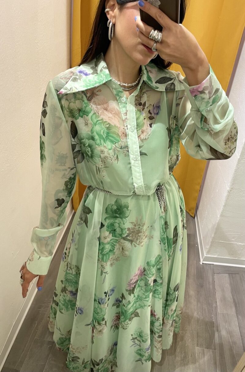 Abito lungo verde