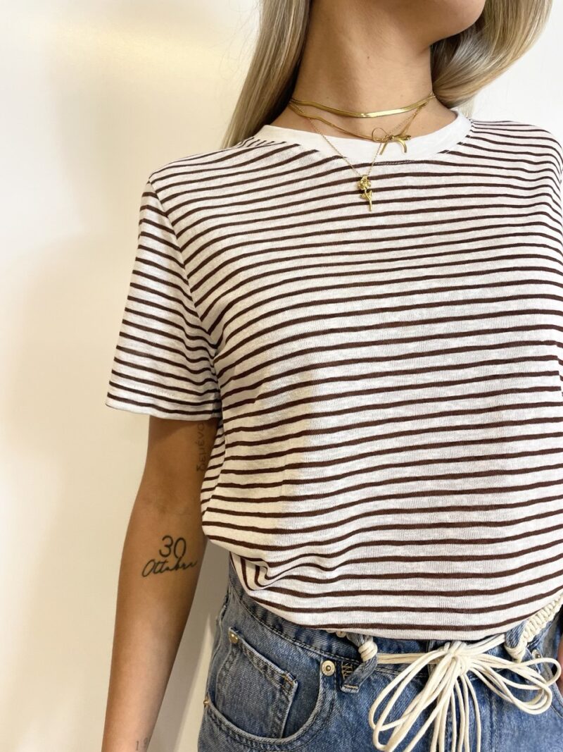 T-shirt Lena cioccolato Artlove - immagine 2