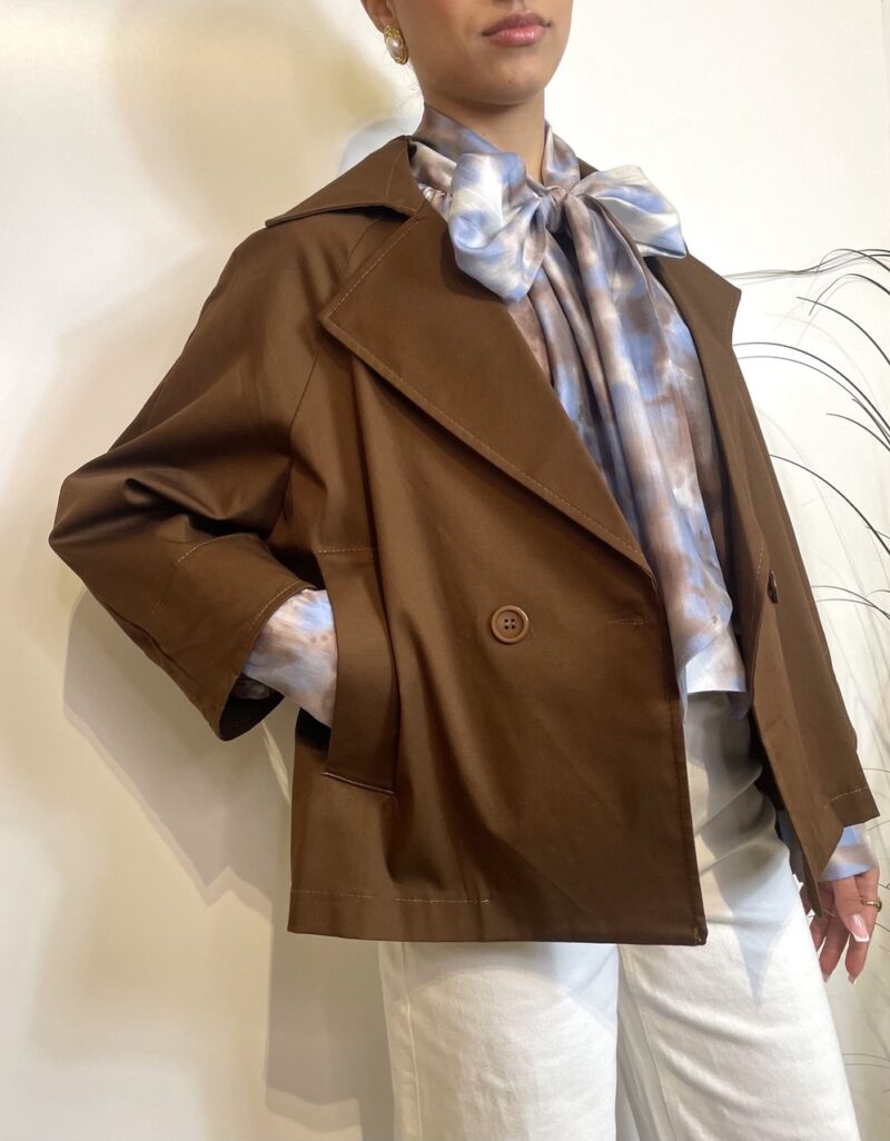 Giacca a trapezio in cotone - immagine 3