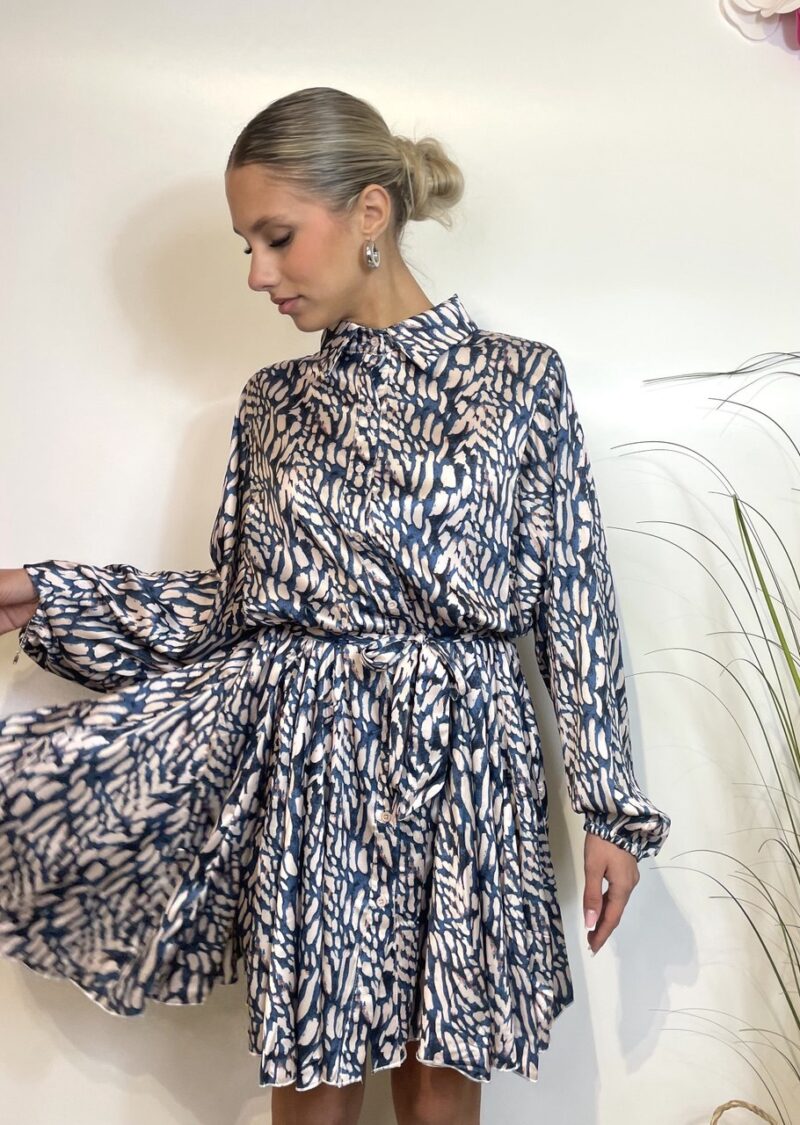 Vestito a ruota con cinta - immagine 4