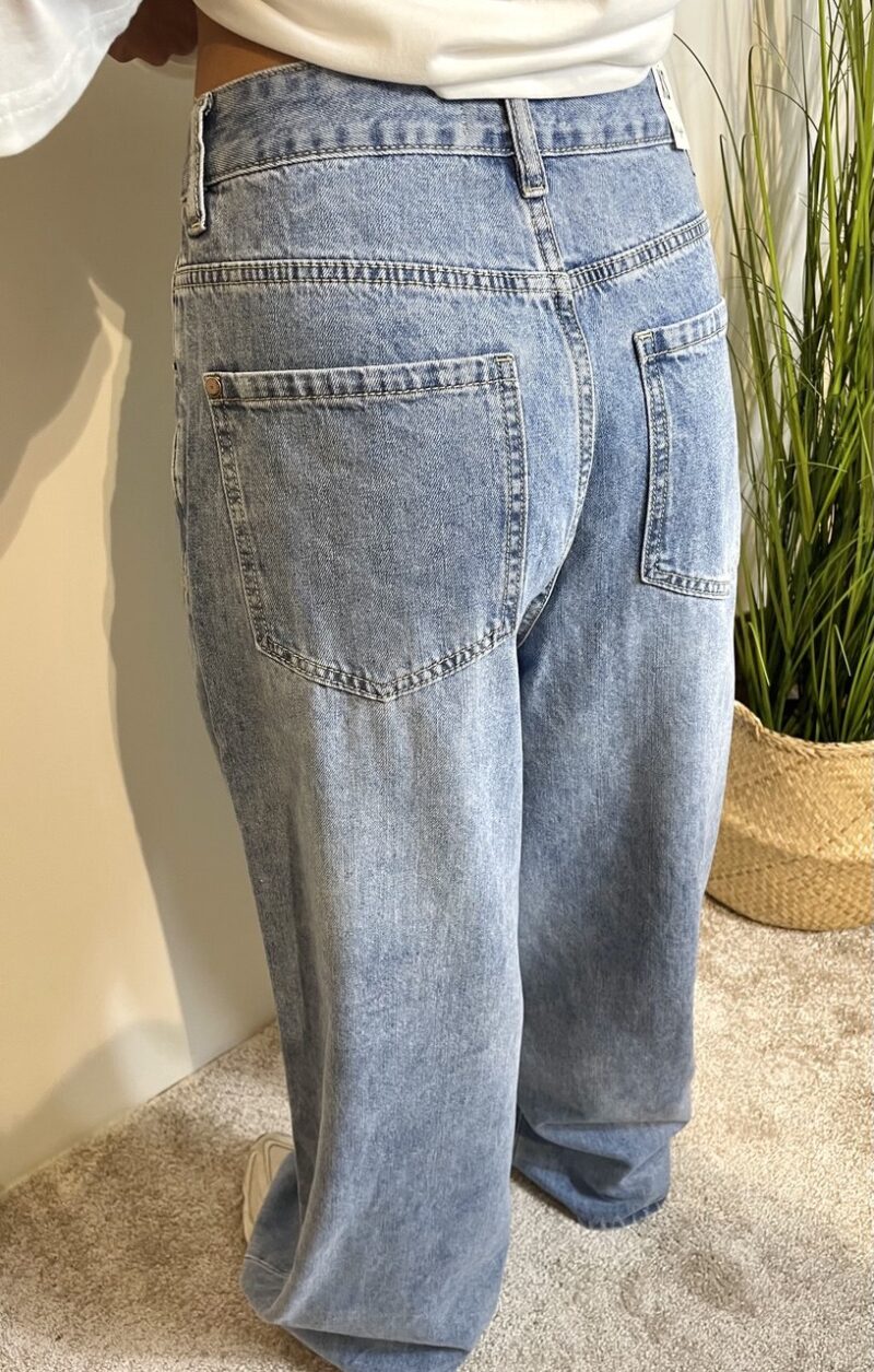 Denim palazzo con porachiavi - immagine 3