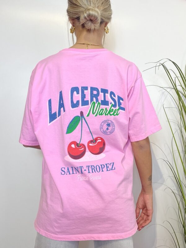 T-shirt stampa La Cerise rosa