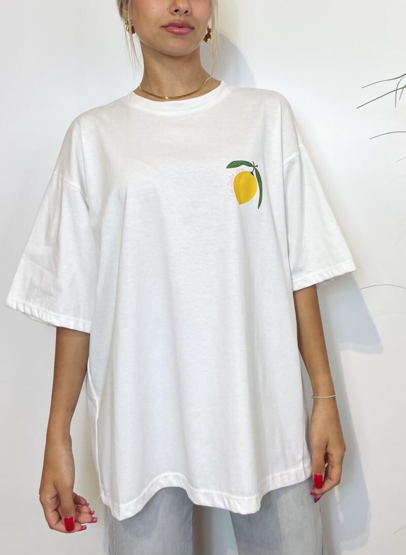 T-shirt oversize con manica 3/4 La dolce vita - immagine 3