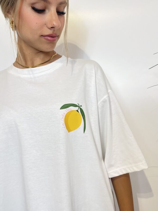 T-shirt oversize con manica 3/4 La dolce vita