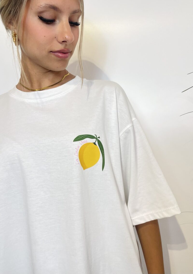 T-shirt oversize con manica 3/4 La dolce vita