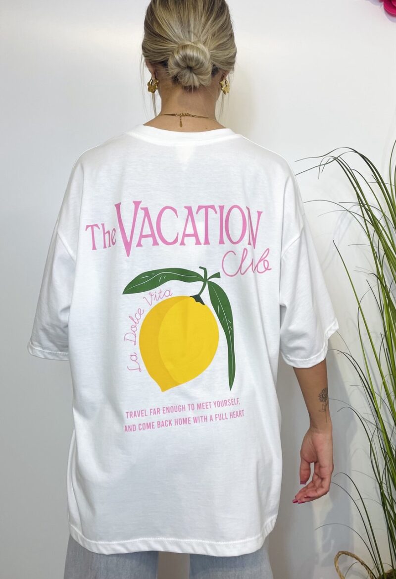 T-shirt oversize con manica 3/4 La dolce vita - immagine 2