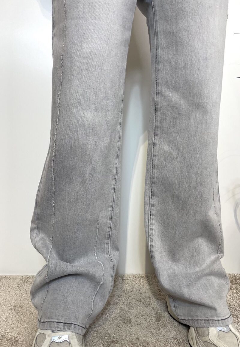 Denim grigio gamba dritta - immagine 2