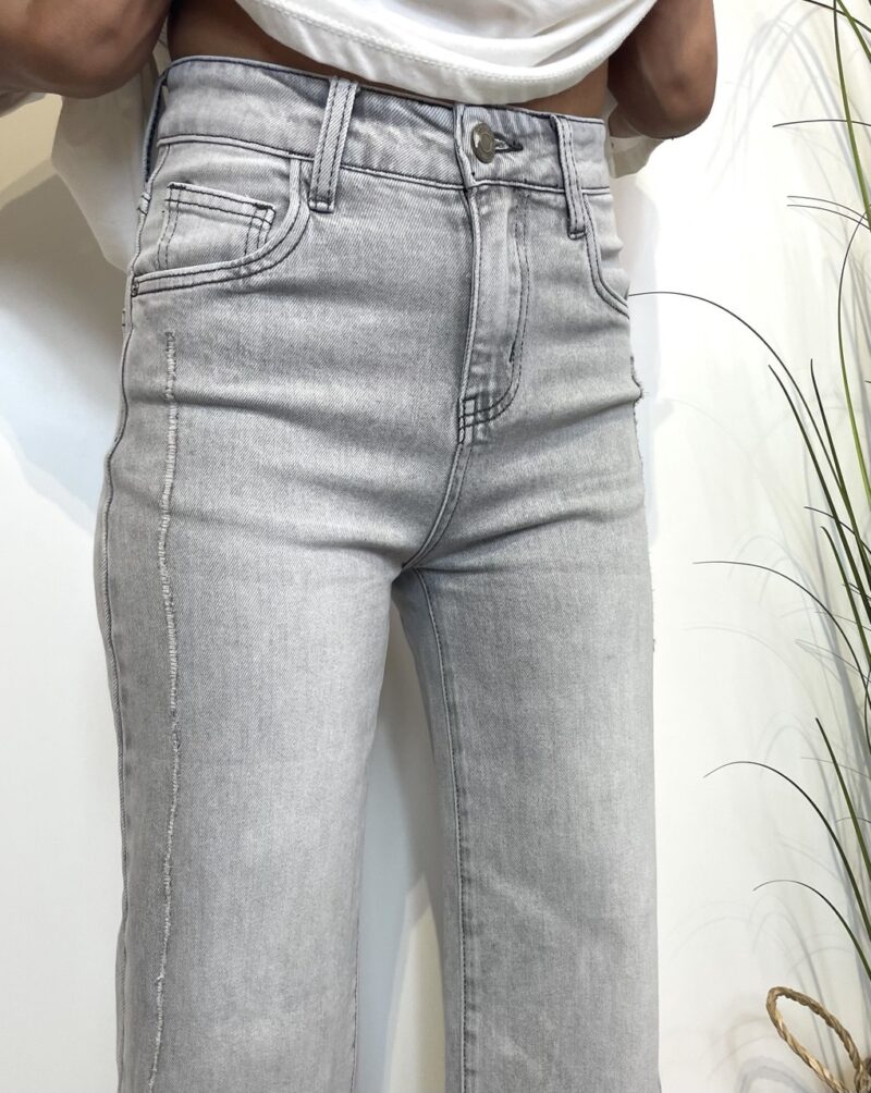 Denim grigio gamba dritta - immagine 3