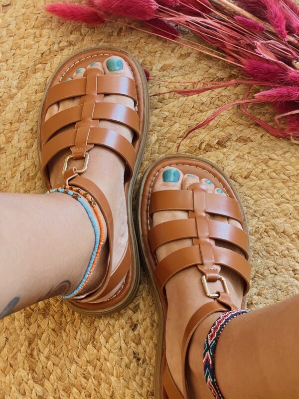 Sandalo gladiatore platform