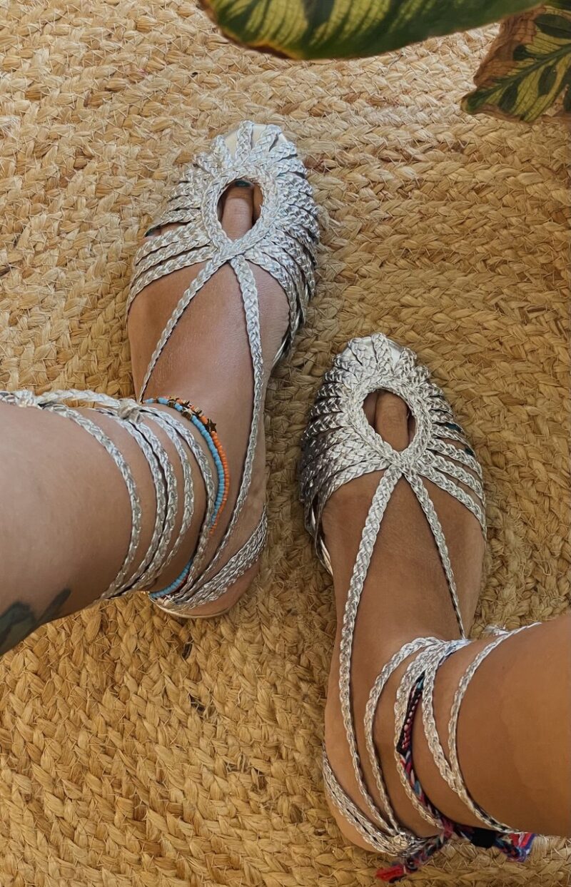 Ragnetto intrecciato argento