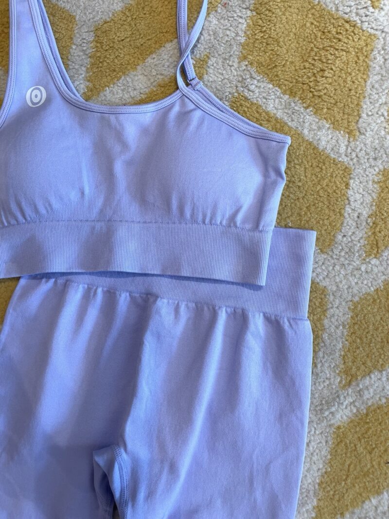 Coordinato fitness lilla - immagine 2