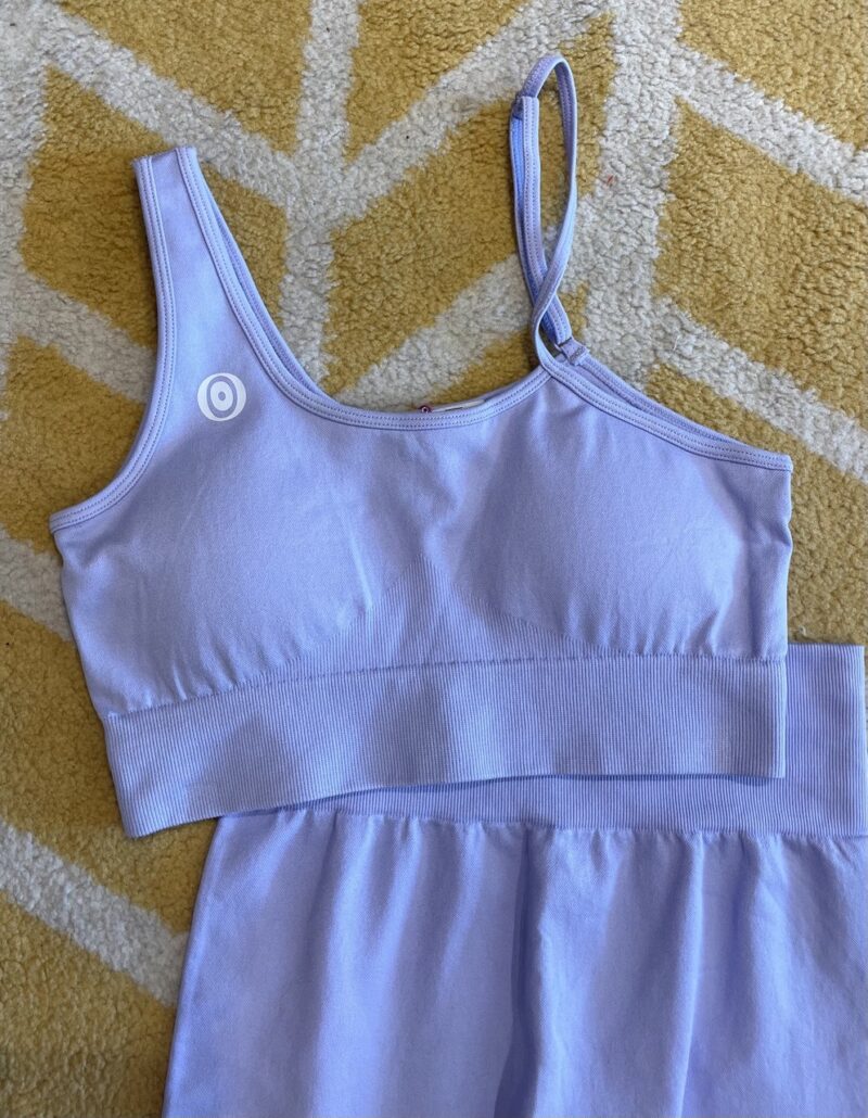 Coordinato fitness lilla