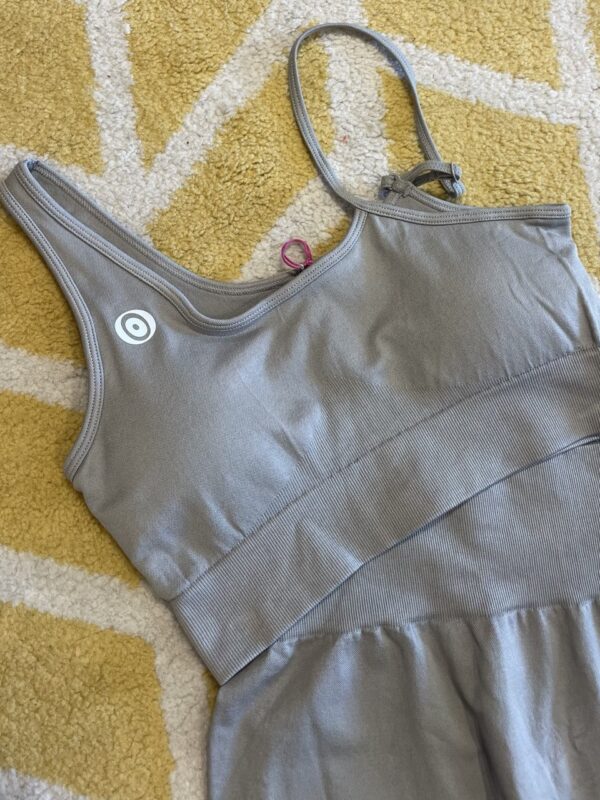 Coordinato fitness grigio