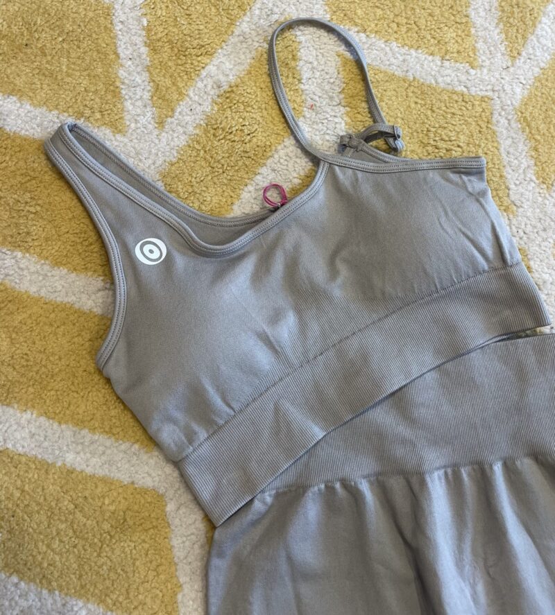 Coordinato fitness grigio